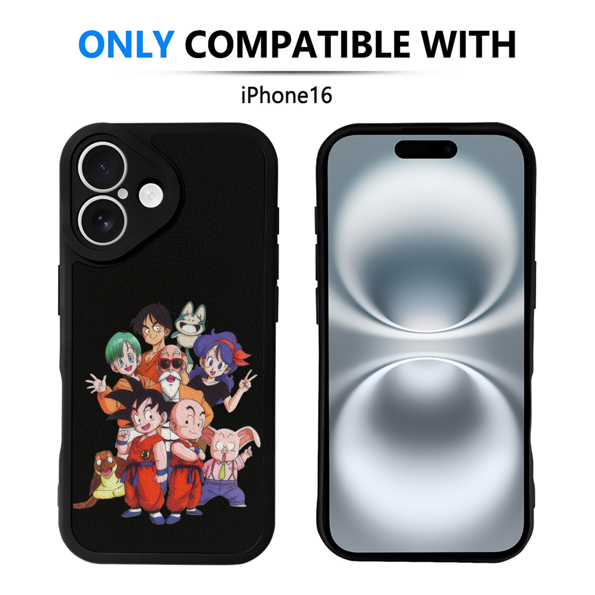 ドラゴンボール DRAGON BALL 【iPhone 16シリーズ対応】シリコンスマホケース（レザー調） 材質：シリコン